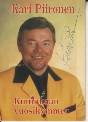 Kari Piironen , Tangokuningas 1988, nimmari    e54