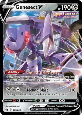 Genesect V 185/264 - Fusion Strike - NM/M