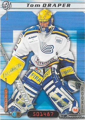 2000-01 CardSet #244 Tom Draper Espoo Blues MV