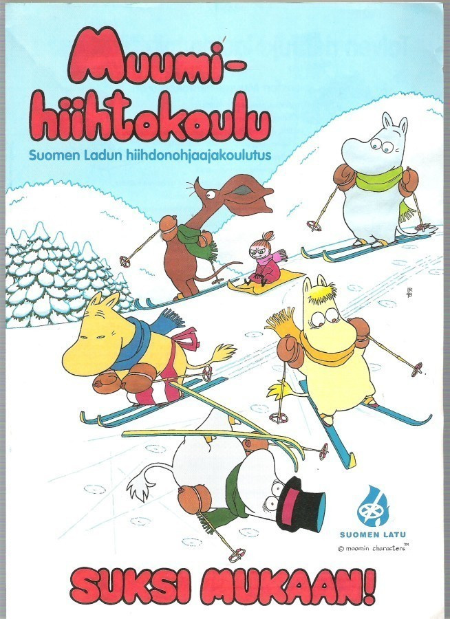 Muumi-hiihtokoulu, Suomen Latu 2002, mainos.