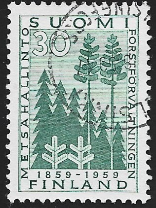 1959 Metsähallinto 30 mk leimattu LaPe 507