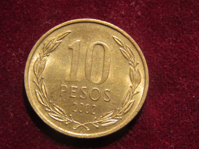 10 pesos 2002. Chile