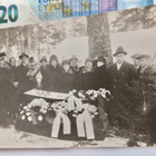 VANHA Valokuva Vainaja Arkussa 1920-l - pikkukuva 1