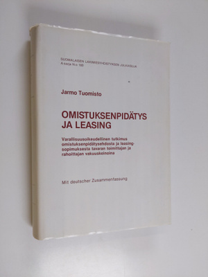 Jarmo Tuomisto : Omistuksenpidätys ja leasing : varallisu...