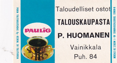 Vainikkala, P. Huomanen, Paulig  2/11