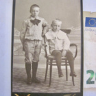 VANHA CDV Valokuvaa Lapset Pojat KIVAT Vaatteet Porvoo 1900- - pikkukuva 1