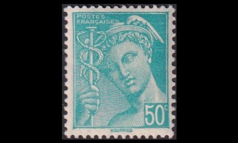 Ranska 560 ** Käyttösarja Mercur 50 C (1942)
