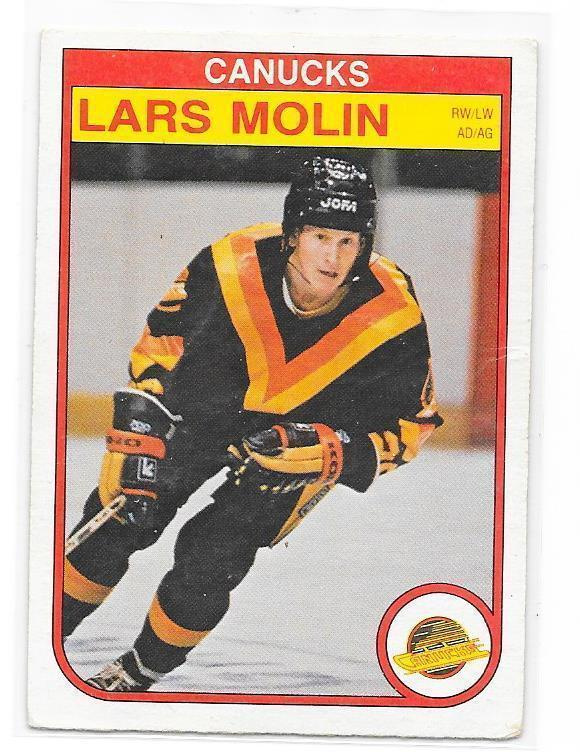 1982-83 OPC #353 Lars Molin Vancouver Canucks