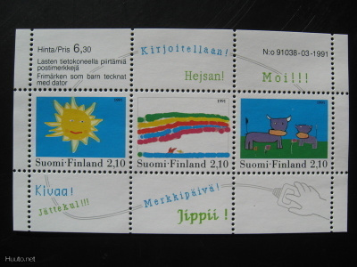 Pienoisarkki Lasten piirrustuksia 17.9.1991 - LaPe BL7 **