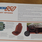 1970 Fiat 850 Sport Spider esite - KUIN UUSI - Bertone - pikkukuva 3
