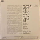 The Thelonious Monk Quartet – Monk's Dream,Stereo, Blue - pikkukuva 2