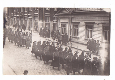 VANHA Valokuva Partiolaiset Partiotytöt Kuopio n. 1919