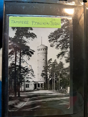 Tampere, pyynikin torni,  kulkematon vanha kortti.