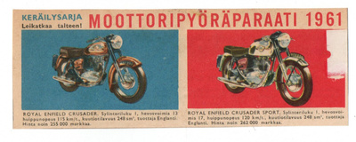 MOOTTORIPYÖRÄPARAATI ROYAL ENFIELD CRUSADER & ROYAL ENFIELD