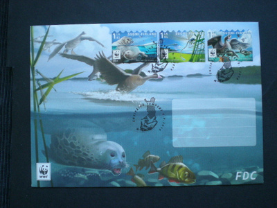 Vuoden 2016 FDC Uhanalaisia eläimiä I - LaPe 2429-2431
