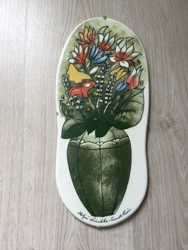 Heljä Liukko-Sundström iso kengän pohjalaatta kork.n. 39cm
