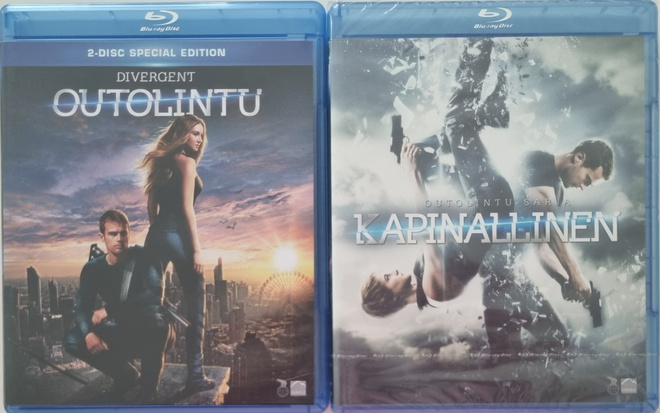 DIVERGENT OUTOLINTU JA OUTOLINTU - KAPINALLINEN BLU-RAY