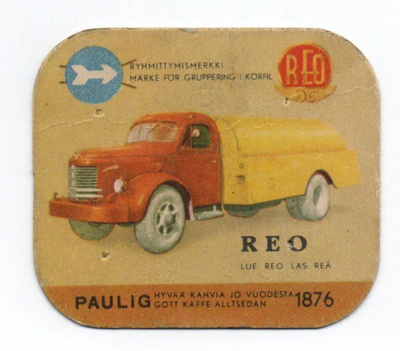 Kahvilappu Paulig REO