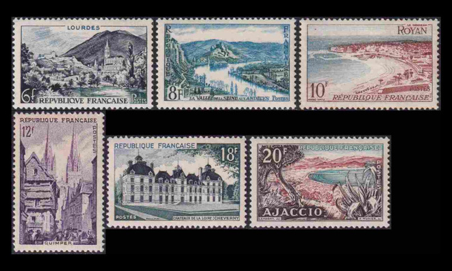 Ranska 1004-9 ** Maisemia (1954)
