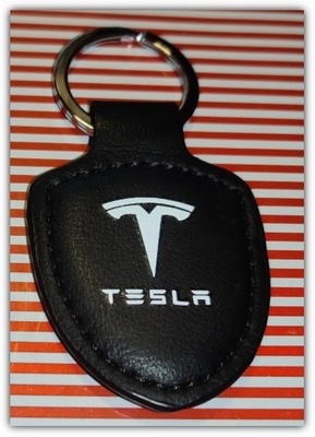 Pieni nahkainen Tesla avaimenperä
