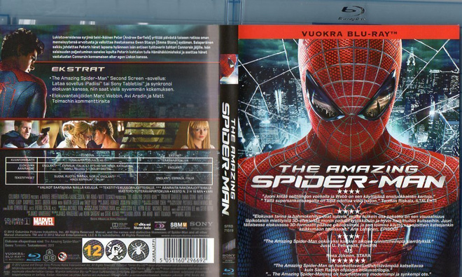 Amazing Spider-Man	(74 344)	vuok	-FI-	suomik.	BLU-RAY