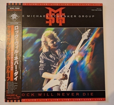 The Michael Schenker Group Rock Will Never Die LP Japani OBI