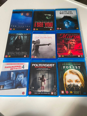 Kauhu blu-ray paketti / 9kpl