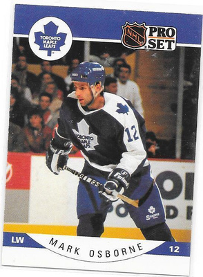 1990-91 ProSet #287 Mark Osborne Toronto Maple Leafs