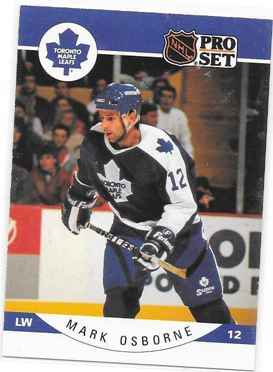 1990-91 ProSet #287 Mark Osborne Toronto Maple Leafs