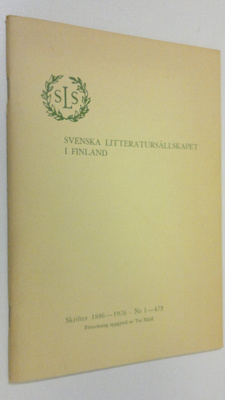 Svenska litteratursällskapet i Finland : skrifter 1886-19...