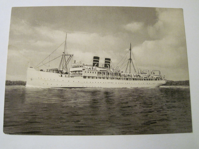 VANHA Postikortti Laiva S/S Silja 2 1950-luku