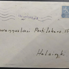 Pp-leima HIRVELÄNKYLÄ / Kouvola kirjeellä 1958 - pikkukuva 1