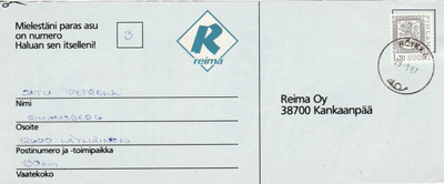 Postileima, RÖYKKÄ