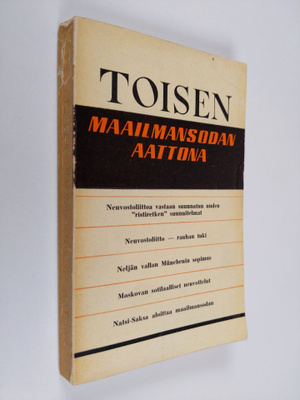 Vilnis Sipols : Toisen maailmansodan aattona 1933-1939 : ...