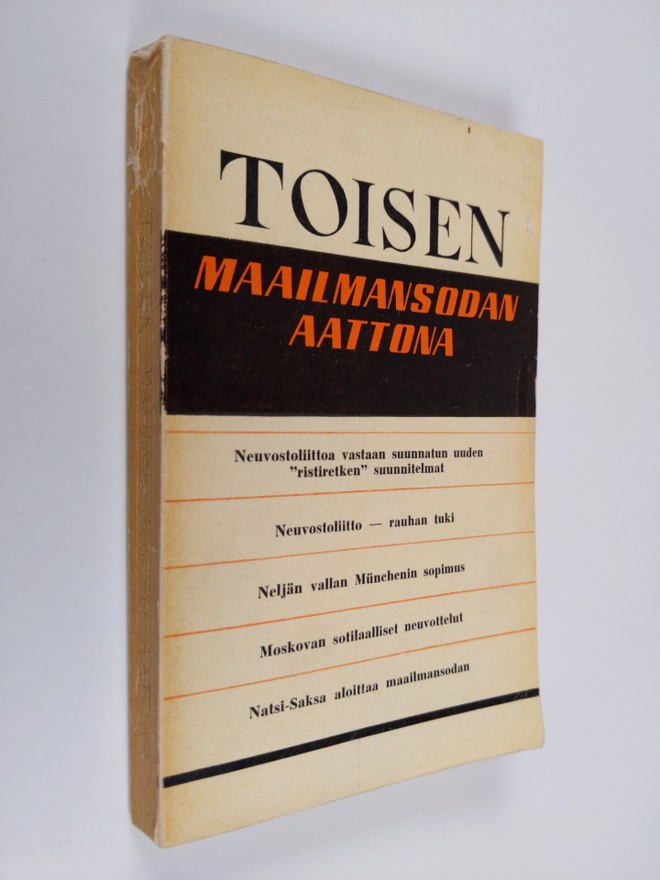 Vilnis Sipols : Toisen maailmansodan aattona 1933-1939 : ...