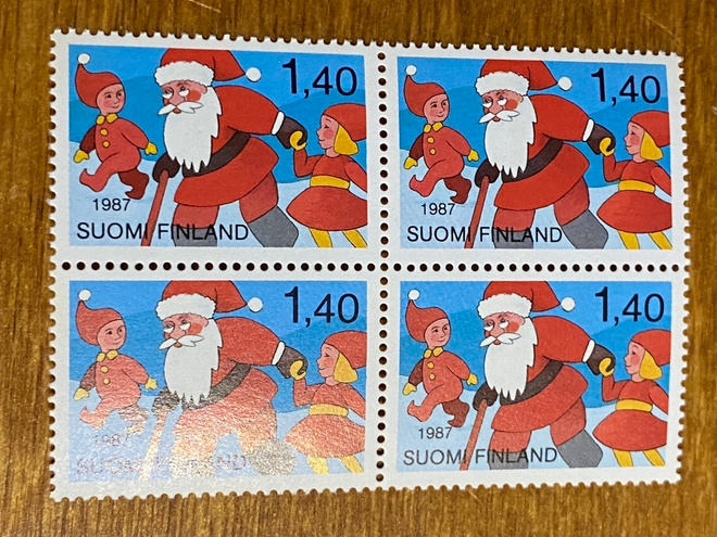 JOULU 1,40MK 1987 NELIÖ**