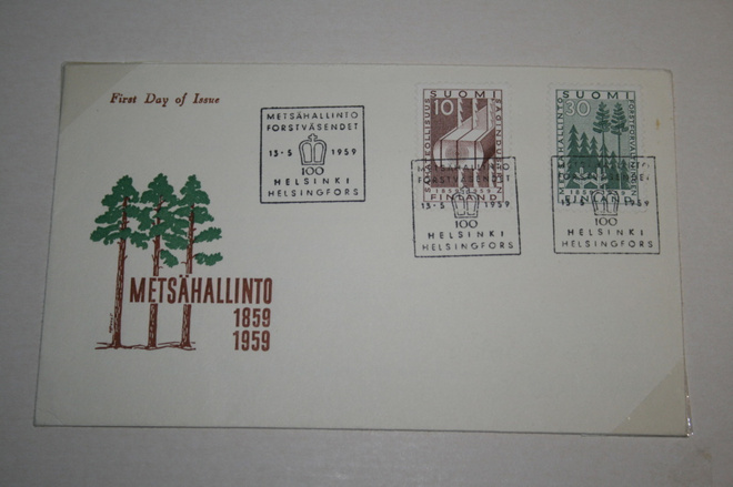 FDC kuori 15.5.1959 sahateollisuus