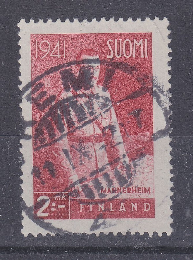 1941 Mannerheim 2 mk loistoleimalla.