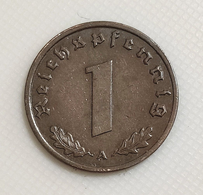 Saksa 1 Pfennig 1939A