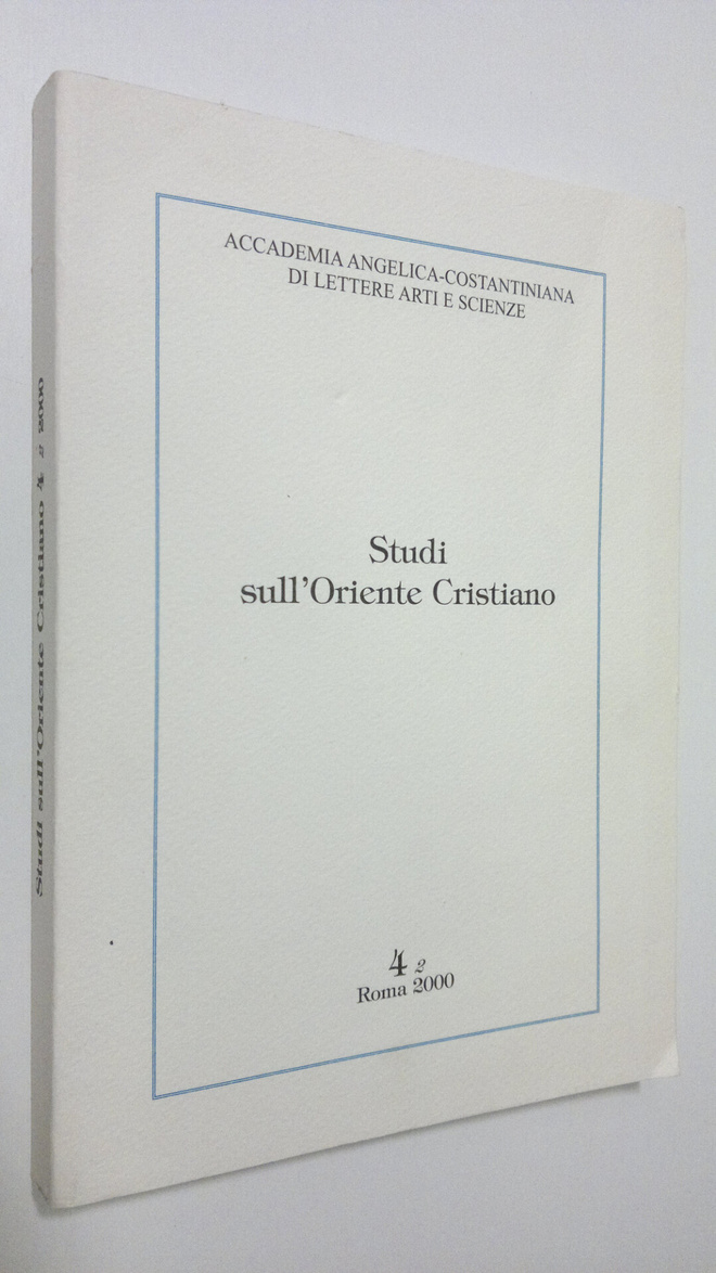 Gaetano Passarelli : Studi sull'Oriente Cristiano 4,2