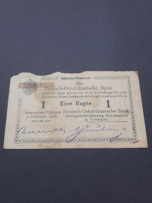 Eine Rupie 1916