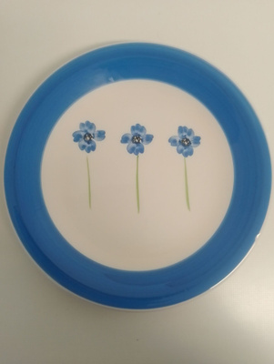 Ceramica Galba Italy käsinmaalattu lautanen