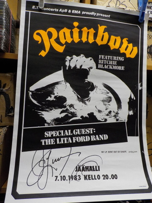 RAINBOW KEIKKAJULISTE 1983 TURNERIN NIMMARILLA