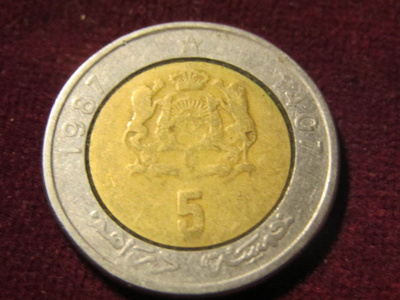 5 dirhams 1987 Marokko-Morocco
