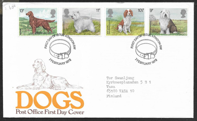 Englanti -  Koiria 1979 FDC (Mic.781-784)