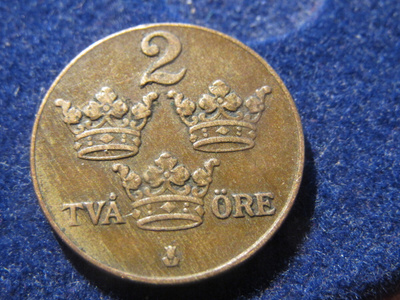2 öre 1938. Ruotsi-Sweden