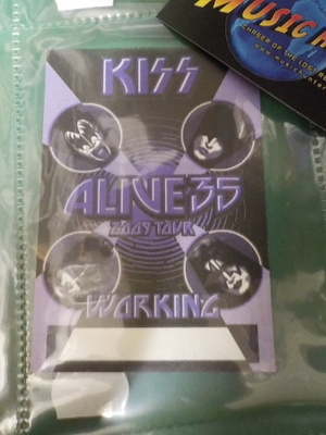 KISS - ALIVE 35 2009 TOUR, WORKING BACKSTAGE PASSI