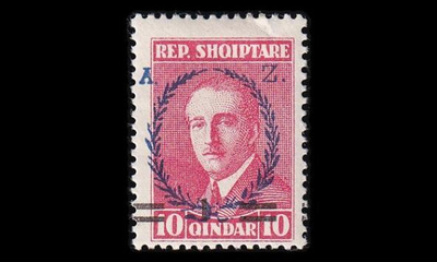 Albania 169 * Presidentti 1/10 Q pp (1928)