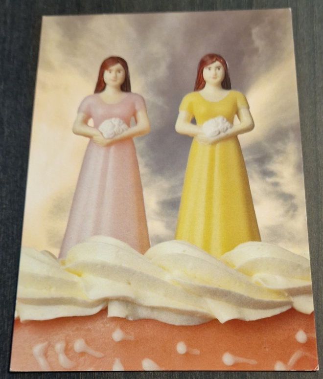  Paul Baars 1995/ "Girl meets girl" taidekortti, kulkematon