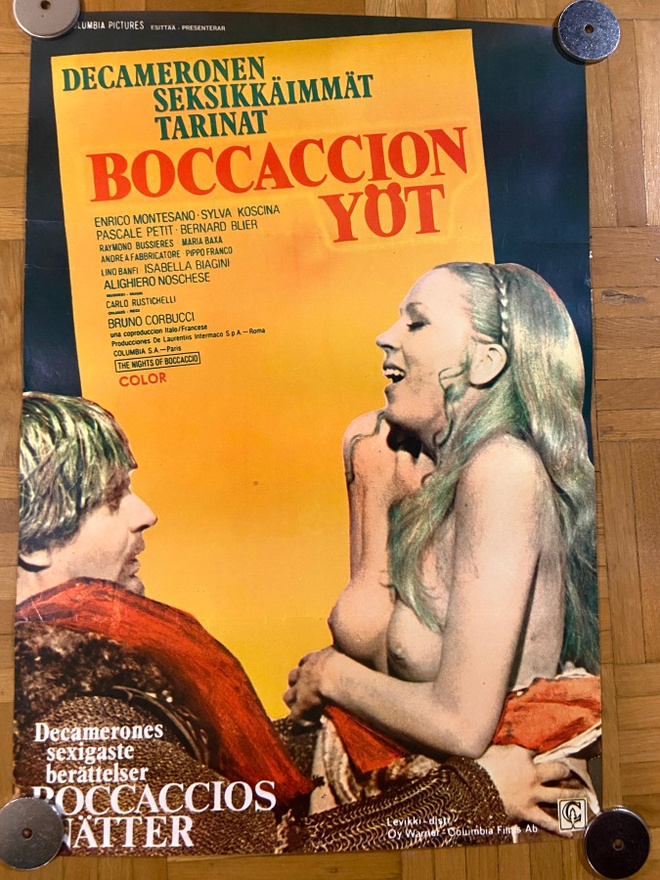 Vanha elokuvajuliste: Boccaccion yöt